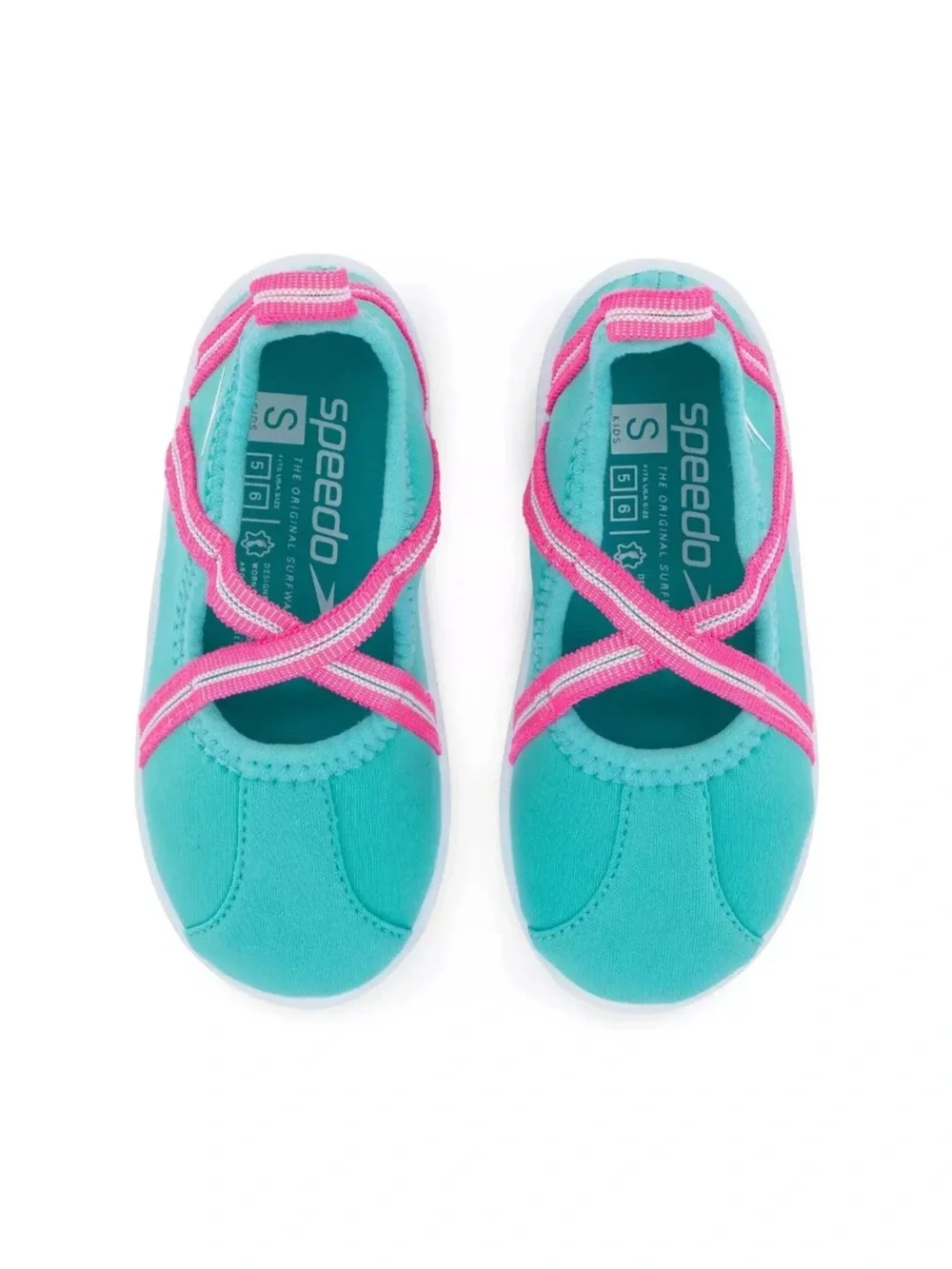 SPEEDO Toddler size 9-10 Large Water Pool Mesh Elastic Slip-On Shoes NEW